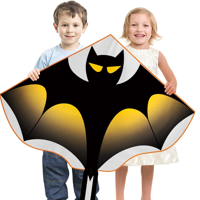 Hymaz Kites for Kids Age 4-8 8-12, Large Balck Kite for Boys Adults, Easy to Fly & Assemble Kites for Beginners with 328ft Kite String and Handle, Perfect for Outdoor Park Activities Beach Games - Image 2